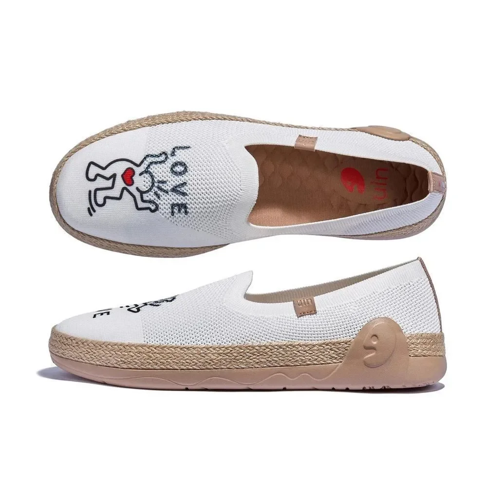 UIN Women's Espadrilles Knitted Casual Shoes Marbella II (True Love 3)